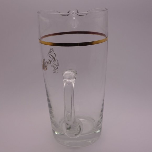 Small Glass Jug with Gold Trim and Handle Labelled "Cocktails" - Picture 8 of 10